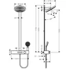 Image de Hansgrohe Pulsify S - Douchesysteem 260 met thermostaatkraan ShowerTablet Select 400, 2 straalsoorten, EcoSmart, mat wit 24241700