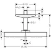 Image de hansgrohe AXOR One hoofddouche 280 1jet met plafondaansluiting, 48493340