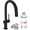 Image de Hansgrohe Aqittura M91 - Keukenmengkraan met uittrekbare uitloop en filterfunctie, mat zwart 76801670