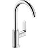 Image de hansgrohe Rebris S - Wastafelmengkraan - Ééngreeps bediening - Met trekwaste - 210mm maat - Draaibare uitloop - Chroom