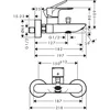 Image de Hansgrohe Rebris E - Badkraan, mat zwart 72450670