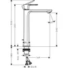 Image de Hansgrohe Rebris E 1-gats highriser wastafelkraan 240 coolstart m. waste chroom
