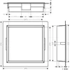 Image de hansgrohe XtraStoris Original wandnis met frame 300/300/70 matwit, 56093700