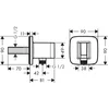 Image de Hansgrohe Fixfit - Muuraansluitbocht met handdouchehouder, mat zwart 26887670