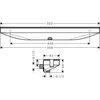 Image de Hansgrohe Rainfinity - Wandaansluitbocht met houder en plank, geborsteld brons 26843140