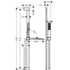 Image de Hans Grohe Hg Brauseset Pulsify E 1Jet Mit Unica Shower Bar 900Mm Matt Black