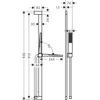 Image de Hans Grohe Hg Brauseset Pulsify E 1Jet Mit Unica Shower Bar 900Mm Matt Black