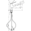 Image de Hansgrohe Zesis M33 - Keukenkraan met uittrekbare handdouche, mat zwart 74820670