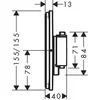 Image de Hansgrohe ShowerSelect Comfort E Afbouwdeel Inbouwthermostaat Mat Wit