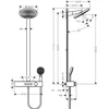 Image de Hansgrohe Pulsify s Showerpipe - 2jet mt ShowerTablet - select - 400 - geborsteld brons