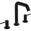 Image de hansgrohe Tecturis S - Wastafelkraan - 3-gats uitvoering - Met afvoerplug - 150mm maat - Mat Zwart
