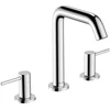 Image de hansgrohe Tecturis S - Wastafelkraan - 3-gats uitvoering - Met afvoerplug - 150mm maat - Chroom