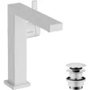 Image de hansgrohe Tecturis E ééngreeps wastafelkraan 150 Fine CoolStart met afvoerplug mat wit