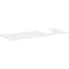 Image de hansgrohe Xevolos E Console 1370/550 met uitsparing rechts voor opzetwastafel geslepen 500/480 Matwit, 54206700