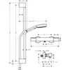Image de Hansgrohe Pulsify Select S - Doucheset met thermostaat, 3 jets, EcoSmart, mat zwart 24272670
