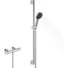 Image de hansgrohe Pulsify Select S Glijstangset - ecosmart - handdouche - thermostatische kraan - 90cm glijstang - glijstuk - doucheslang - chroom