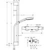 Image de Hansgrohe Pulsify Select S - Doucheset met thermostaat, 3 jets, EcoSmart, chroom 24262000