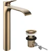 Image de Hansgrohe Vivenis - Wastafelkraan met afvoer, EcoSmart, CoolStart, geborsteld brons 75044140