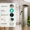 Image de Hansgrohe Raindance Alive Q - Doucheset met thermostaat, 21x34 cm, 3 stralen, EcoSmart, matzwart 24591670