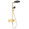 Image de Hansgrohe Raindance Alive S - Doucheset met thermostaat, diameter 30 cm, 3 stralen, EcoSmart, gepolijste goudlook 24583990