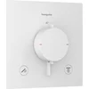 Image de Hansgrohe Ecostat Comfort E - Thermostatische inbouwkraan, voor 2 functies, mat wit 33711700