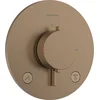Image de hansgrohe Ecostat Comfort S - Inbouwthermostaat - Ecostat thermostaat - voor 2 functies - Brushed Bronze