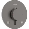 Image de hansgrohe Ecostat Comfort S - Inbouwthermostaat - 2 functies - Douche thermostaat - Zekerheidscombinatie EN1717 - Brushed Black Chrome