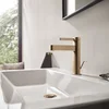 Image de hansgrohe Finoris - Wastafelmengkraan - Ééngreeps bediening - CoolStart energiebesparend - Met trekwaste - 110mm - Brushed Bronze