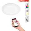Image de Telefunken VIRGO - inbouwarmatuur - 309406TF - slimme WiFi-app sturing - RGB-kleurwijzigingssturing - CCT-kleurtemperatuursturing - stembesturing mogelijk - IP23 - 25.000 uur - Ø17 x 2,4 cm