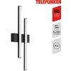 Image de Telefunken - LED buitenwandlamp, buitenwandlamp 2 lampen, 8 Watt, 960 lumen, 4.000 Kelvin, IP44, zwart