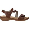 Image de Rieker Dames sandalen Sandalen Plat - Cognac - Maat 42
