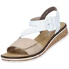 Image de Rieker Sandaal - Vrouwen - Wit/Taupe - Maat 40