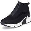 Image de Rieker dames slip-on sportschoenen zwart