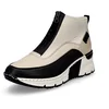 Image de Rieker dames slip-on sportschoenen beige zwart