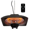 Image de Blumfeldt infraroodverwarmer voor buiten, elektrische hangende terrasverwarmer met LED en afstandsbediening, IP24-terrasverwarmers voor tuinhuisjes, infraroodverwarmingspaneel met 2 temperatuurstanden, elektrische terrasverwarmers voor buiten
