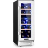 Image de Vinovilla 17 Built-In Duo twee zones wijnkoelkast 53l 17 fl. 3-kleuren glazen deur