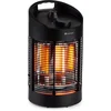 Image de Klarstein Infraroodverwarming, Terrasverwarmer voor binnen met 360° oscillatie, Veilige elektrische verwarming, Energiezuinige verwarming met IPX4, Terras-terrasverwarmer, 700 W