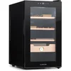 Image de Klarstein Humidor El Presidente Sigaren - Thermo-elektrische humidor met glazen deur, humidorbevochtiger met cederhouten planken, hygrometer, LED-binnenverlichting, 23 liter, zwart - voor Sigaren - Met Hygrometer - Sigarendoos