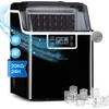 Image de Klarstein IJsblokjesmachine Chios ca. 20 Kg/24H - IJsblokjes in maten S & L - LCD-Display - Watertank: 3,2 Liter - Uitneembaar ijsreservoir - Timerfunctie - Auto-clean functie - Zwart - IJsmachine - voor Bar voor Thuis - Snel