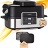 Image de Klarstein 2-in-1 Heteluchtfriteuse met Grill, Airfryer met Snelle Opwarming 1500 W, XL Heteluchtfriteuse, Hetelucht Friteuse om te Frituren, Heteluchtfriteuse + Accessoires, Grillplaat, Frituurmand, 5 L