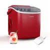 Image de Klarstein ijsblokjesmachine - 12 kg/24 uur, 2 ijsblokjesformaten, 1,3 liter watertank, LED-indicatoren, transparant deksel, draagbaar, ideaal voor feestjes/tuinfeesten - voor Bar - IJsschep - Mobiel Compact - Ice Maker - Ice Cube Maker