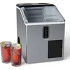 Image de Klarstein IJsblokjesmachine - Roestvrij staal, 15 kg/24 h, Bol & shaved ice, 1,8 L watertank, LCD-display, Compact, IJsblokjesmaker voor party's/evenementen