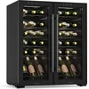 Image de Klarstein Wijnkoeler Shiraz 2 zones - 36 flessen, vrijstaand, 5-18 °C, LED-verlichting, touchscreenbediening, elegant design, wijnklimaatkast - Wijnkoelkast - voor Wijnliefhebber voor Bar - Compressor - Zwart - Wijnkast - Wine Cooler