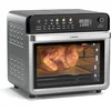 Image de Klarstein Airfryer AirGlaze Digitale Kleuren Heteluchtfriteuse   34 liter, 2200 W, 19 Programma's, Rotisserie, Touchscreen, 40-350 °C, Pizzasteen & Grillroosters, Roestvrij Staal, Dubbelwandige Deur, Zwart - voor Keuken - Heteluchtoven