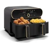 Image de Klarstein Airfryer AuraAir Color Touch Heteluchtfriteuse - 2 Compartimenten 10L 1700W - 80-200°C 8 Programma's - voor Keuken - Touch Met BPA-Vrij - Heteluchtoven Frituurpan