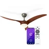 Image de Blumfeldt Monteverde plafondventilator met verlichting - slimme app & afstandsbediening, dimbaar licht, 6 snelheden, zomer- en winterstand, 132 cm