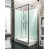 Image de Schulte Ibiza - rechthoekig douchecabine compleet - type links - 80x120x204   alu - transparant veiligheidsglas - mengkraan - doucheset