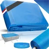 Image de tectake® Zwembad Afdekzeil - Rechthoekig 274 x 549 cm - Noppenfolie - Zwembadafdekking - Zonnefolie - Warmtefolie - Zwembadverwarming - Zelfdrijvend - Op maat te snijden - Blauw