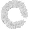 Image de tectake® Kerstslingers - Guirlande - Kerstversiering voor Binnen en Buiten - Gedetailleerd en Levensecht - Ophanglus - 270 cm - wit