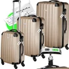 Image de tectake® 3-Delige Kofferset - Koffers van ABS met Harde Schaal - Inclusief Weegschaal en Bagagelabels - TSA Cijferslot - Bagage Set met Handbagage Koffer (37L) en Ruimbagage Grote Koffer (58L & 93L) - Reiskoffer - Rood